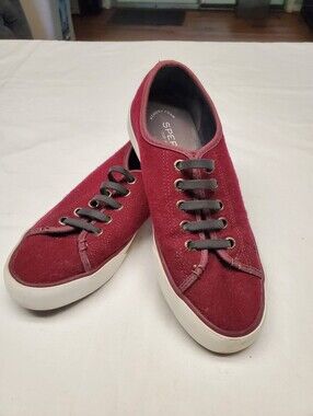 Sperry Top-Sider Crest Vibe Burgundy Wine Wool Lace-Up Sneaker Women's 7.5